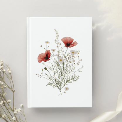 Set of 2 Printable Floral Wall Art | Poppy & Wildflower Digital Download